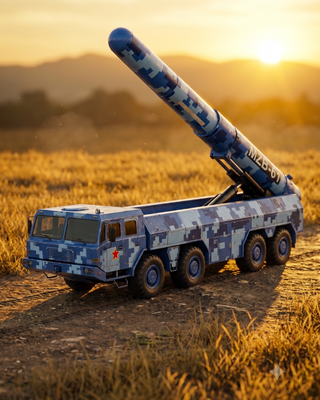 Military Missile Tank Gel Pen
