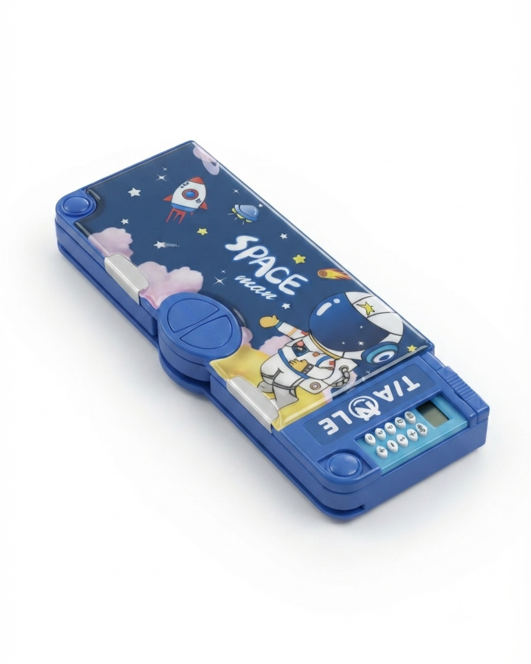 Space Man Multi-Function Geometry Box & Calculator Pencil Case
