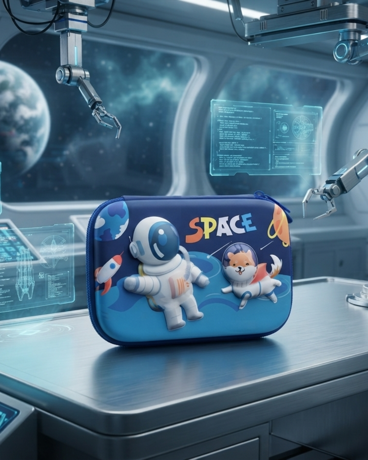 Premium Pencil cases The semi-hard shell exterior resists water and protects against accidental drops and spills.