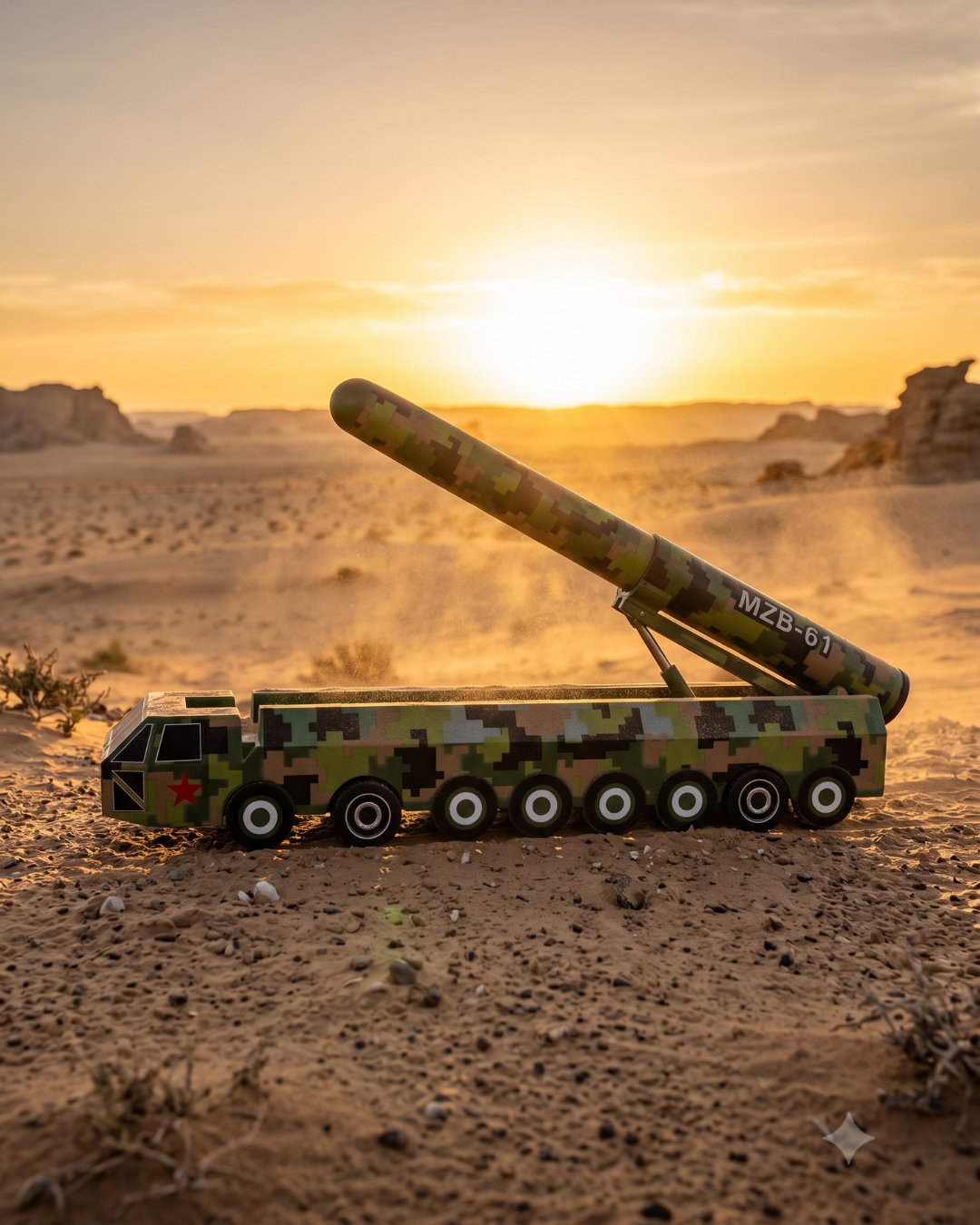Military Missile Tank Gel Pen